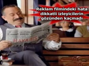 Bir hata da Cem Yılmazın reklamından