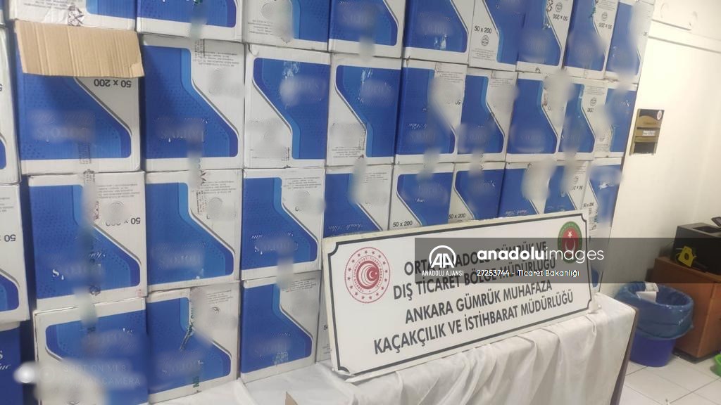 Ankara'da 5 milyon 920 bin makaron ele geçirildi!