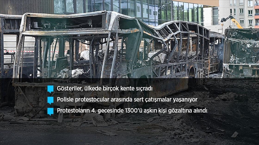 Fransa'da sokaklar polis kurşunuyla ölen genç için savaş alanına döndü