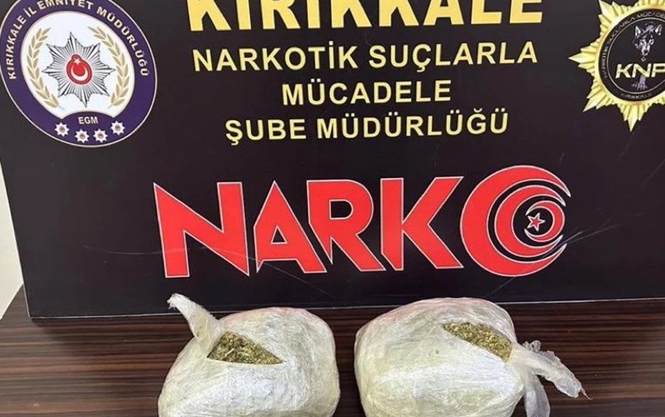 Kırıkkale'de kargo aracında 2 kilo 194 gram uyuşturucu bulundu