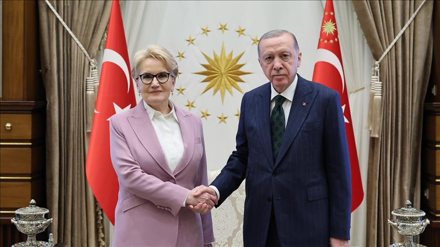 CUMHURBAŞKANI Erdoğan ve Akşener görüşmesi