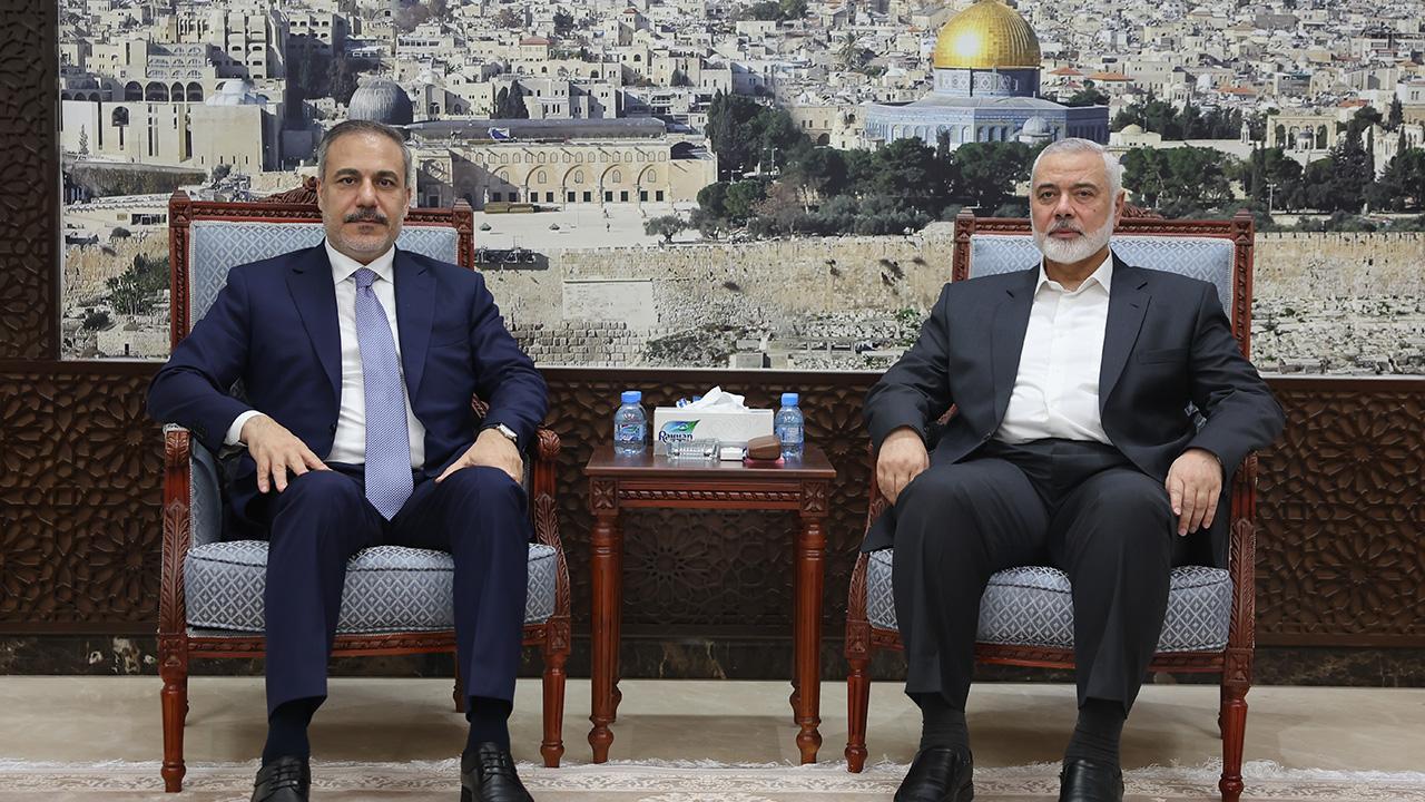 Bakan Fidan, Hamas Siyasi Büro Başkanı Heniyye ile görüştü