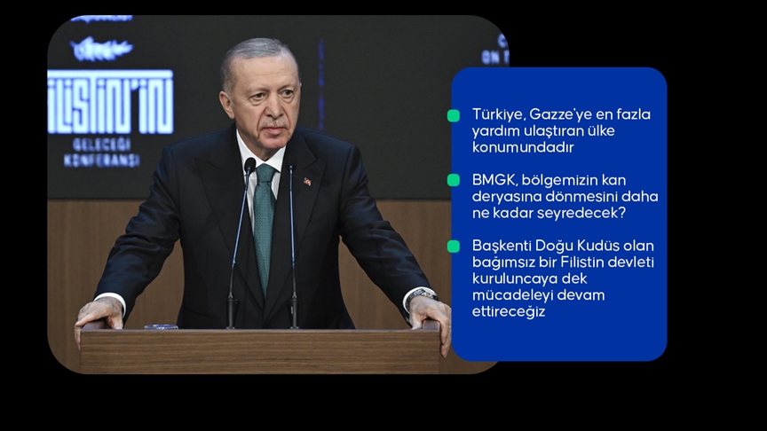 Erdoğan: İsrail durdurulmadığı takdirde bu yayılmacılığın nereye uzanacağını tahmin edebiliyoruz