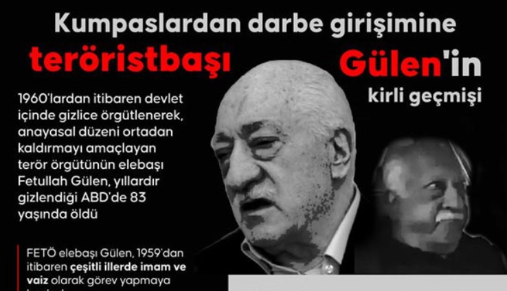 Kumpaslardan darbe girişimine teröristbaşı Gülen'in kirli geçmişi