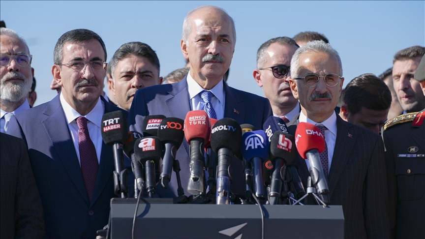 Kurtulmuş ve Cumhurbaşkanı Yardımcısı Yılmaz'dan TUSAŞ'a ziyaret