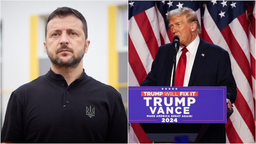 Zelenskiy, ABD Başkanı seçilen Trump ile telefonda görüştü