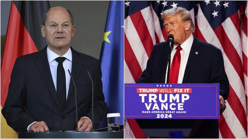 Almanya Başbakanı Scholz, ABD'nin 47. Başkanı seçilen Trump ile telefonda görüştü