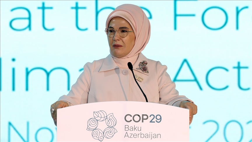 Emine Erdoğan'dan COP29'a ilişkin paylaşım