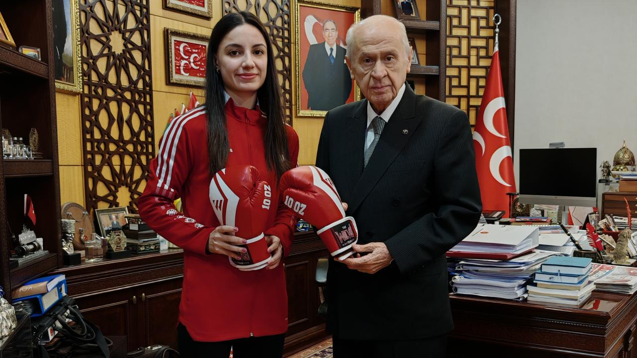 MHP Genel Başkanı Bahçeli, Aybüke Kılınç'ı kabul etti