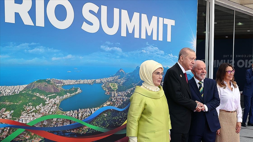 Erdoğan, Brezilya'da G20 Liderler Zirvesi'nin yapılacağı alana geldi