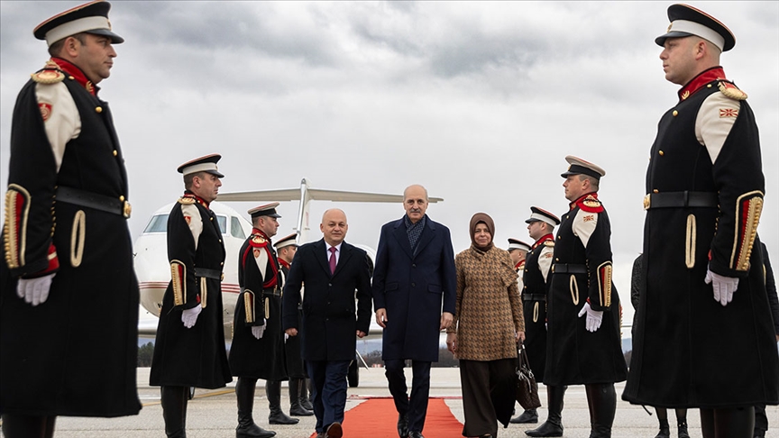 TBMM Başkanı Kurtulmuş, Kuzey Makedonya'da..