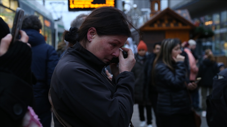 Almanya'da Noel pazarına saldırı sonrası Magdeburg kentinde hüzün hakim