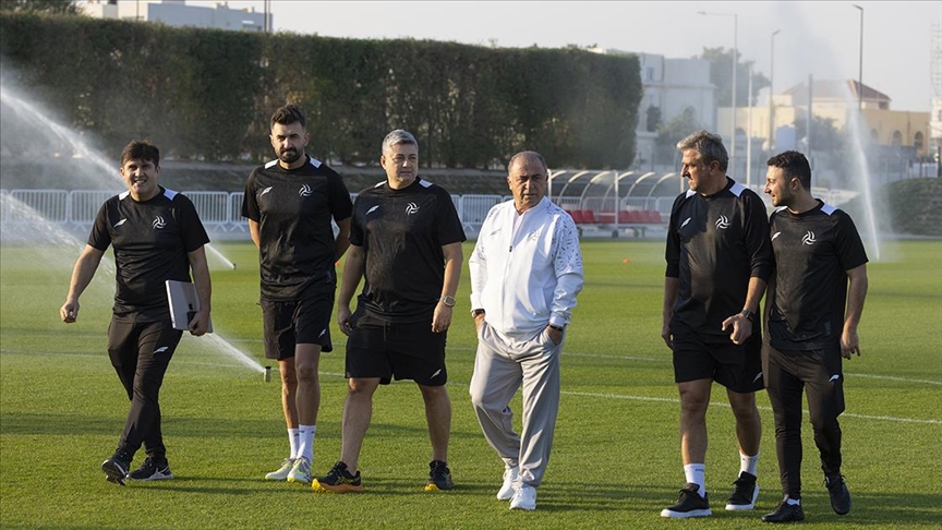 Fatih Terim, yeni takımı Al-Shabab'ın başında ilk antrenmanına çıktı