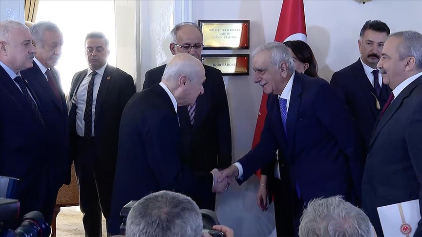 MHP Genel Başkanı Bahçeli, DEM Parti heyetiyle görüştü