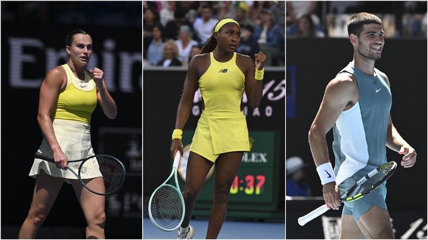 Avustralya Açık'ta Sabalenka, Gauff ve Alcaraz çeyrek finalde