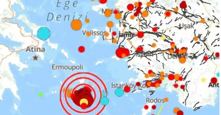 Ege Denizi'nde 28 Ocak'tan bu yana 938 deprem meydana geldi