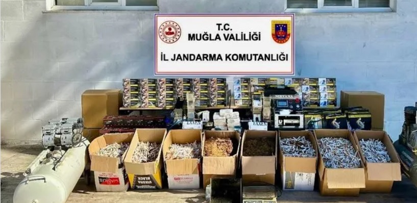 Muğla’da 1 milyon doldurulmuş makaron ele geçirildi