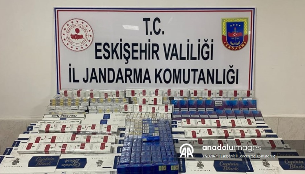 Eskişehir'de kaçak sigara operasyonunda bir şüpheli yakalandı