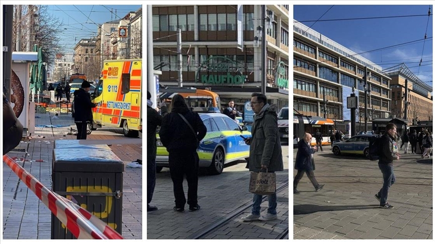 VİDEO / Almanya'nın Mannheim kentinde bir araç kalabalığın arasına daldı