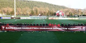 A Milli Futbol Takımı'ndan Mehmetçik'e destek