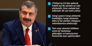 Bakan Fahrettin Koca, Kovid-19 aşı çalışmalarının detaylarını anlattı..