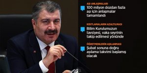 Bakan Koca: Hedef, nüfusumuzun en az yüzde 60'ının aşılanmasını sağlamak