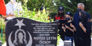 Şehit polis memuru Nefize Çetin Özsoy, şehadetinin 5. yılında kabri başında anıldı