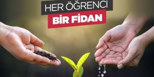 YTB'den burs verdiği uluslararası öğrenciler adına, yanan bölgeler için 5 bin fidan bağışı