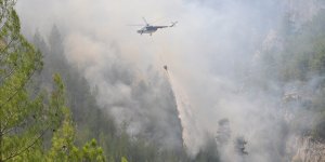 Muğla'da devam eden 2 yangına havadan ve karadan müdahale ediliyor