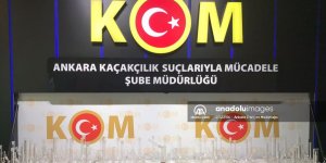 Ankara'da Kaçakçılık Suçlarıyla Mücadele Şubesi ekiplerinin denetimlerinde 5 kişi gözaltına alındı