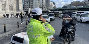 İstanbul'da motokuryeler, motosiklet ve scooterlara yönelik denetim yapıldı