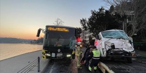 Beykoz'da İETT otobüsünün karıştığı kazada 3 kişi yaralandı