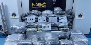 Adana'da 188 kilo 950 gram esrar ele geçirildi, 4 zanlı tutuklandı