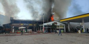 Konya'da dinlenme tesisinde yangın söndürüldü