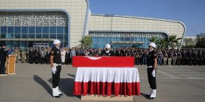 Mardin'deki trafik kazasında şehit olan polis Yahya Ergin için tören yapıldı