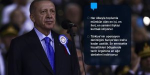 Erdoğan: Amacımız çevremizde bir 'barış ve iş birliği kuşağı' tesis etmektir