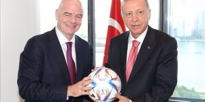 Cumhurbaşkanı Erdoğan, FIFA Başkanı Infantino'yu kabul etti!