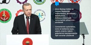 Cumhurbaşkanı Erdoğan: Alevi-Bektaşi Kültür ve Cemevi Başkanlığı kuracağız