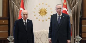 Cumhurbaşkanı Erdoğan, MHP Genel Başkanı Bahçeli ile bir araya geldi