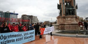 Taksim'de Öğretmenler Günü dolayısıyla tören düzenlendi