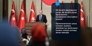 Cumhurbaşkanı Erdoğan: Öğretmenimize eli kalkanın biz her şeyini darmadağın ederiz