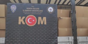 Konya'da bir tırdan 4 milyon 375 bin doldurulmuş makaron çıktı!