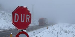 Zonguldak'ta kar ve sis ulaşımı olumsuz etkiledi