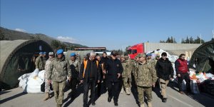 Mehmetçik Hatay'a lojistik destek üssü kurdu