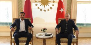 Cumhurbaşkanı Erdoğan, Katar Emiri Şeyh Temim'i kabul etti