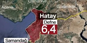 Hatay'ın Defne ilçesinde 6,4, Samandağ ilçesinde 5,8 büyüklüğünde iki deprem oldu