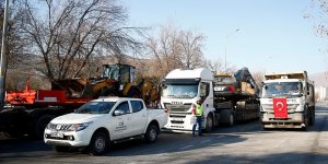 Kayseri'deki belediyelerden deprem bölgesine araç ve personel desteği