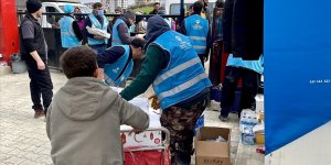 Türkiye Diyanet Vakfı depremzedelere yardımlarını sürdürüyor