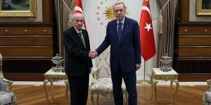 Cumhurbaşkanı Erdoğan, MHP Genel Başkanı Bahçeli'yi kabul etti