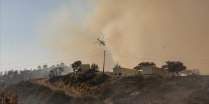 Rodos'taki orman yangını devam ediyor